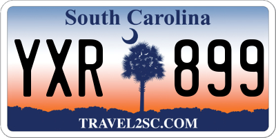 SC license plate YXR899