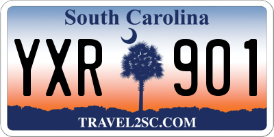 SC license plate YXR901