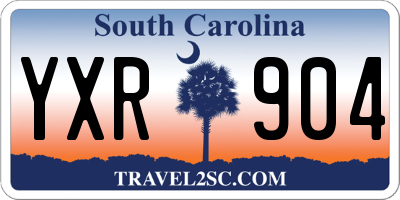 SC license plate YXR904