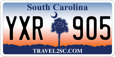 SC license plate YXR905