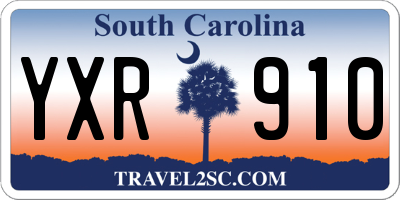 SC license plate YXR910