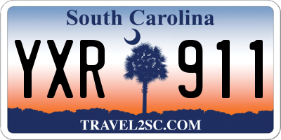 SC license plate YXR911