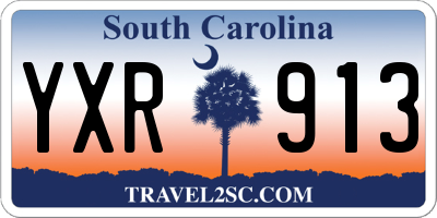 SC license plate YXR913