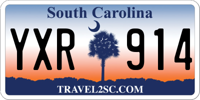 SC license plate YXR914