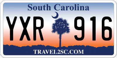 SC license plate YXR916