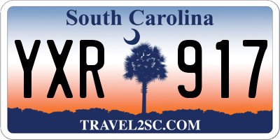 SC license plate YXR917