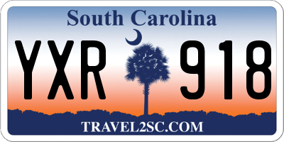 SC license plate YXR918