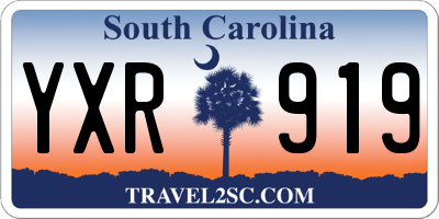 SC license plate YXR919