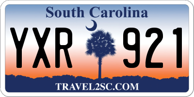 SC license plate YXR921