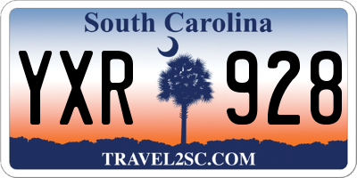 SC license plate YXR928