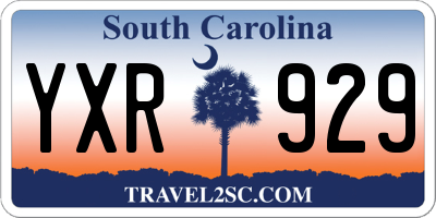 SC license plate YXR929