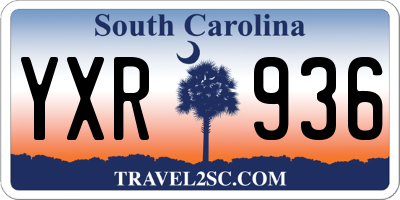 SC license plate YXR936