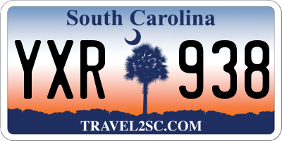 SC license plate YXR938