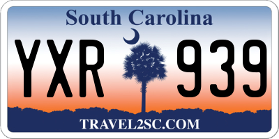SC license plate YXR939