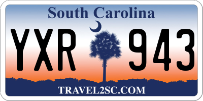 SC license plate YXR943