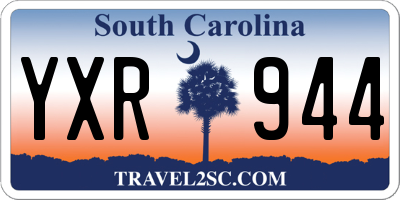 SC license plate YXR944