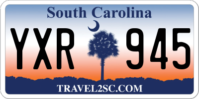 SC license plate YXR945