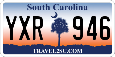 SC license plate YXR946
