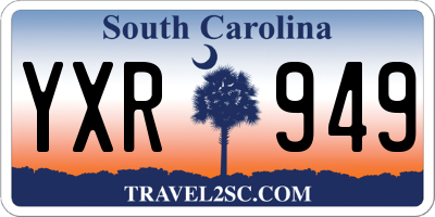 SC license plate YXR949