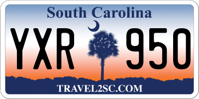 SC license plate YXR950