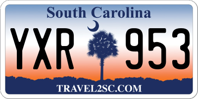SC license plate YXR953