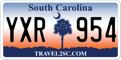 SC license plate YXR954