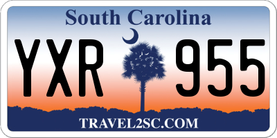 SC license plate YXR955