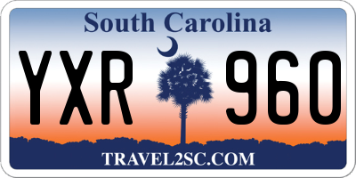 SC license plate YXR960