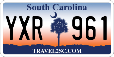 SC license plate YXR961