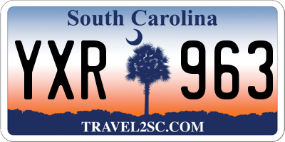 SC license plate YXR963