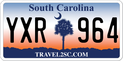SC license plate YXR964
