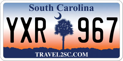 SC license plate YXR967