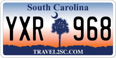 SC license plate YXR968