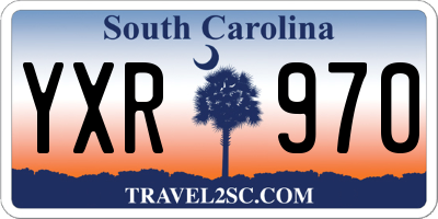SC license plate YXR970