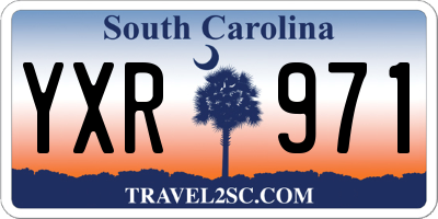 SC license plate YXR971