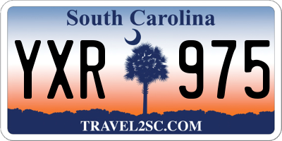 SC license plate YXR975