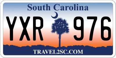SC license plate YXR976