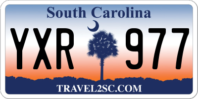 SC license plate YXR977