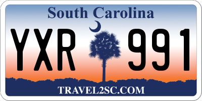 SC license plate YXR991