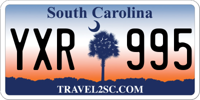 SC license plate YXR995