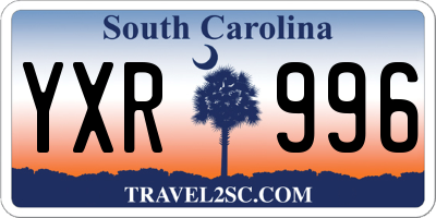 SC license plate YXR996