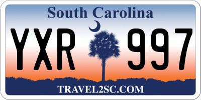 SC license plate YXR997
