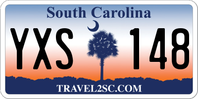 SC license plate YXS148