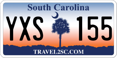 SC license plate YXS155