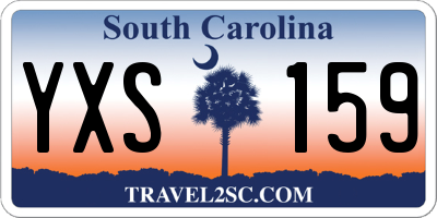 SC license plate YXS159