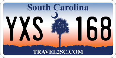 SC license plate YXS168