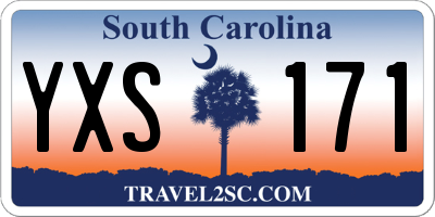 SC license plate YXS171
