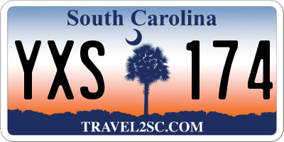 SC license plate YXS174