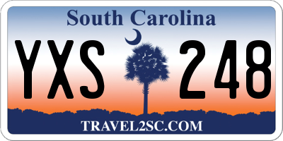 SC license plate YXS248