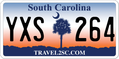 SC license plate YXS264